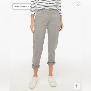 J.Crew High-rise girlfriend chino pant